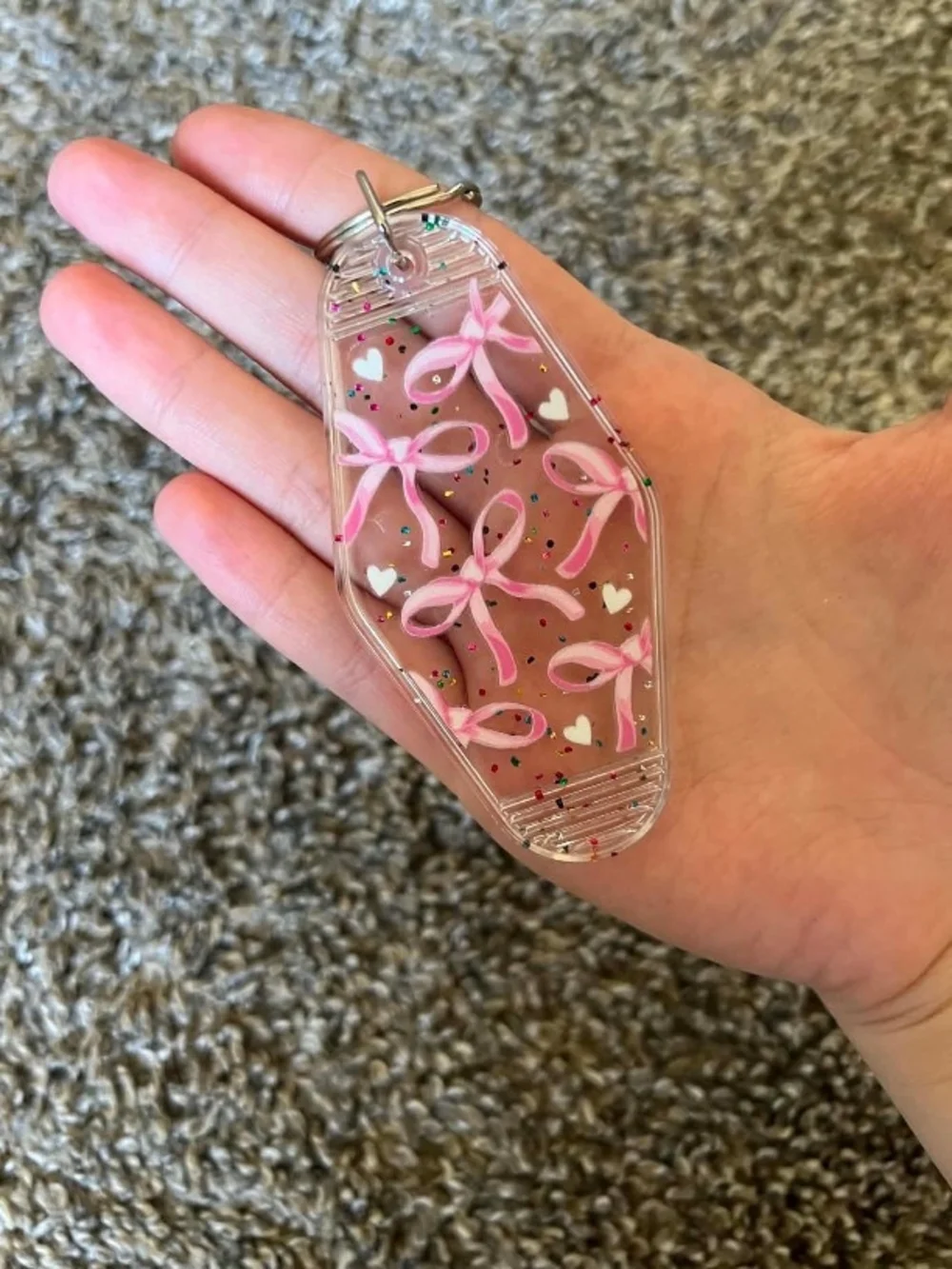 Pink Ribbon Motel Keychain Phone Charm (Buy One Get One FREE) Of Your Choice❤️